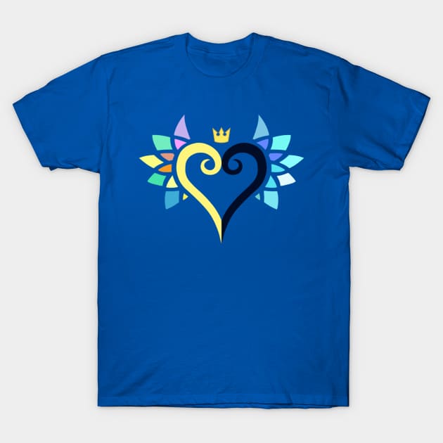 Kingdom Hearts Sora and Riku Connected Heart T-Shirt by The Curio Art Shop